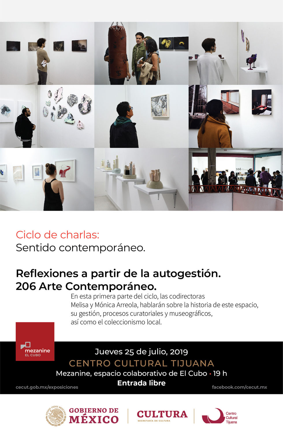 25 de julio a las 7pm en el CECUT. Ciclo de charlas: sentido contemporáneo.
