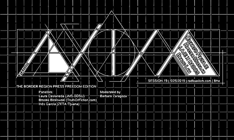 Hoy sábado estaré en Axiom Sound System en Session:19 - The Border Region Press Freedom Edition
