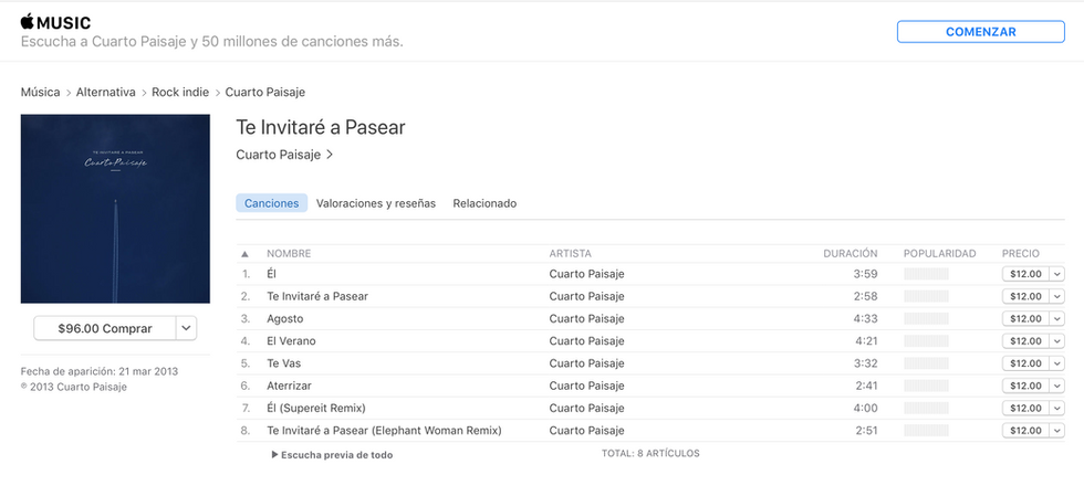 Ya esta disponible nuestro EP en iTunes