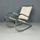 Thumbnail: Mid-Century Bauhaus Rocking Chair in Leather by Fasem, 1980s
