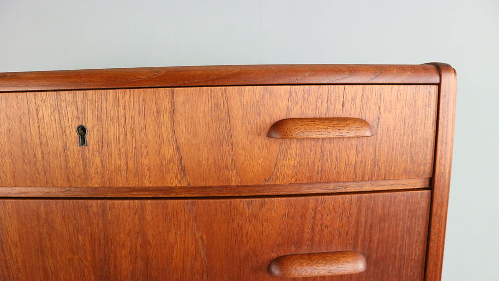 Thumbnail: Mid-Century Modern Danish Chest of Drawers, Tallboy in Teak, 1960s