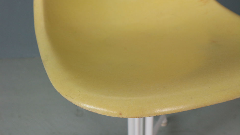 Thumbnail: Charles & Ray Eames "La Fonda" Light Yellow Fiberglass Chairs Herman Miller