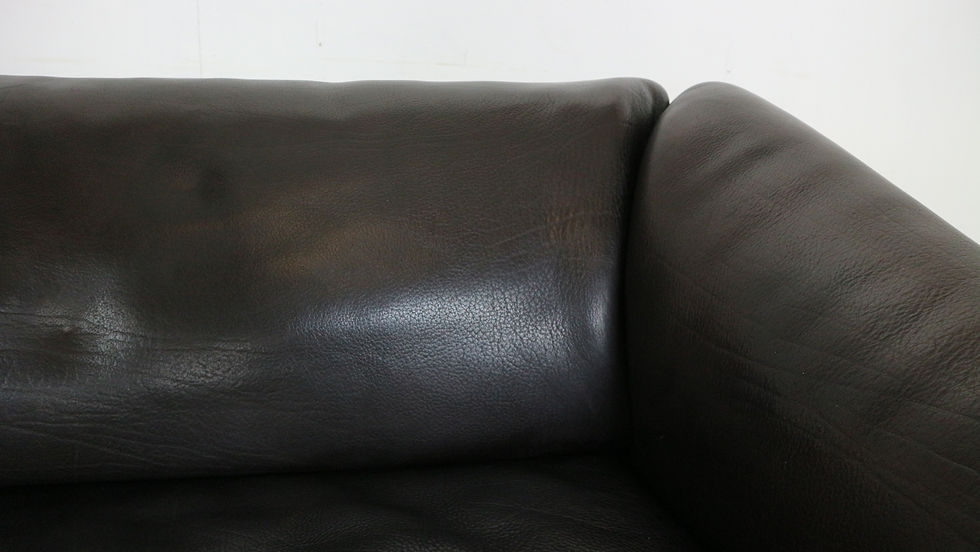 Thumbnail: De Sede Dark Brown Buffalo Leather 2-Seater "DS-47" Model Sofa 1970 Switzerland