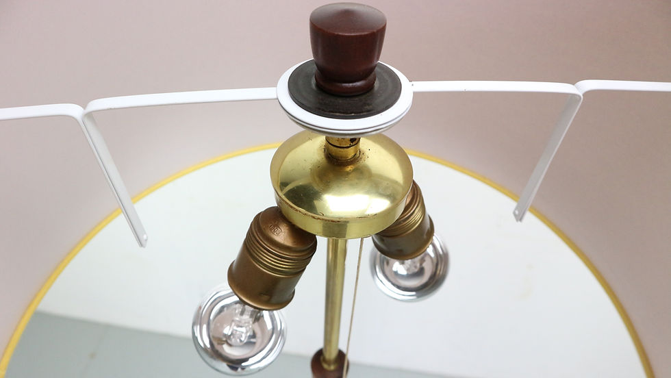 Thumbnail: Fog and Morup teak and copper tripot floorlamp Denmark 1960s