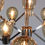 Thumbnail: Chrome and Smoked Glass Geometric Chandelier 1970s