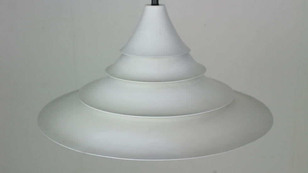 Thumbnail: White Vintage Danish Design Hanging Pendant Lamp, 1960s