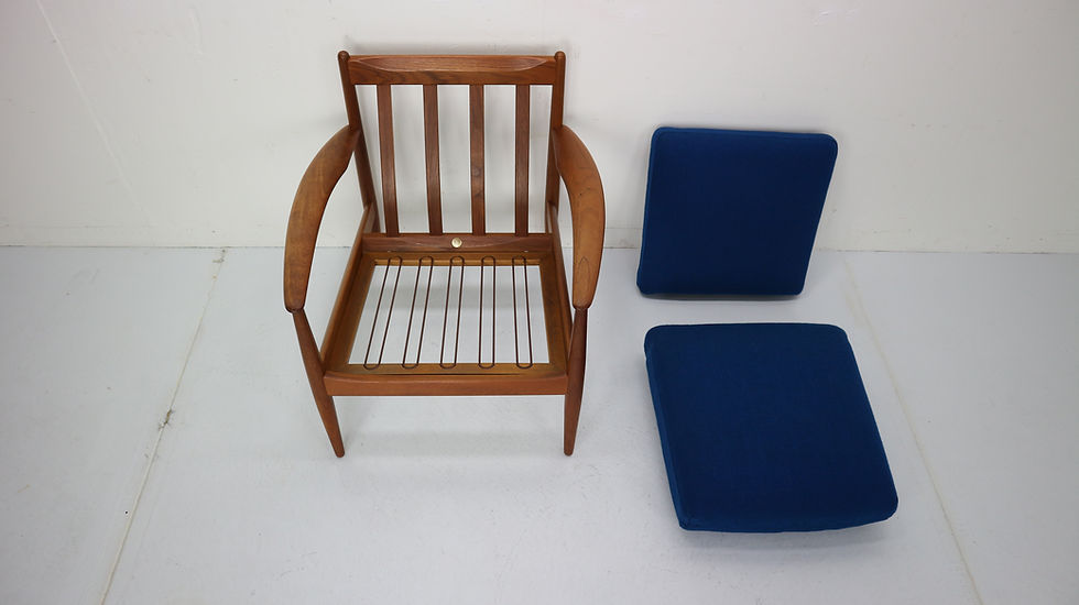 Thumbnail: Midcentury Teak Lounge Chair by Grete Jalk for France and Son, 1960s