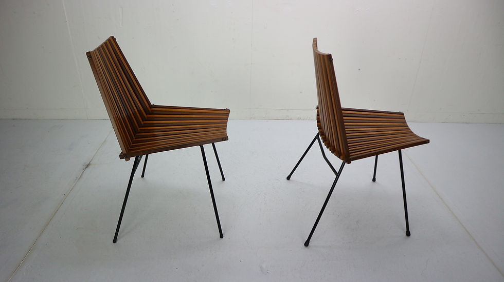 Thumbnail: Set of 2 Modernist Chairs by Dirk Van Sliedregt for Rohé Noordwolde, 1960s