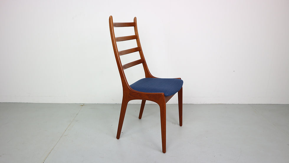 Thumbnail: 6 Danish Modern Teak Ladder Back Dining Chairs by Kai Kristiansen, 1960s