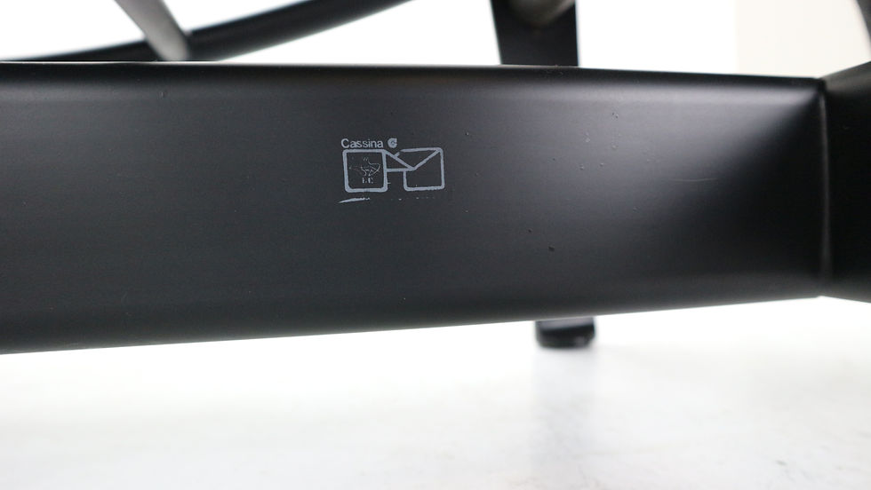 Thumbnail: Le Corbusier LC4 Black on Black Chaise Lounge Chair by Cassina, 1970