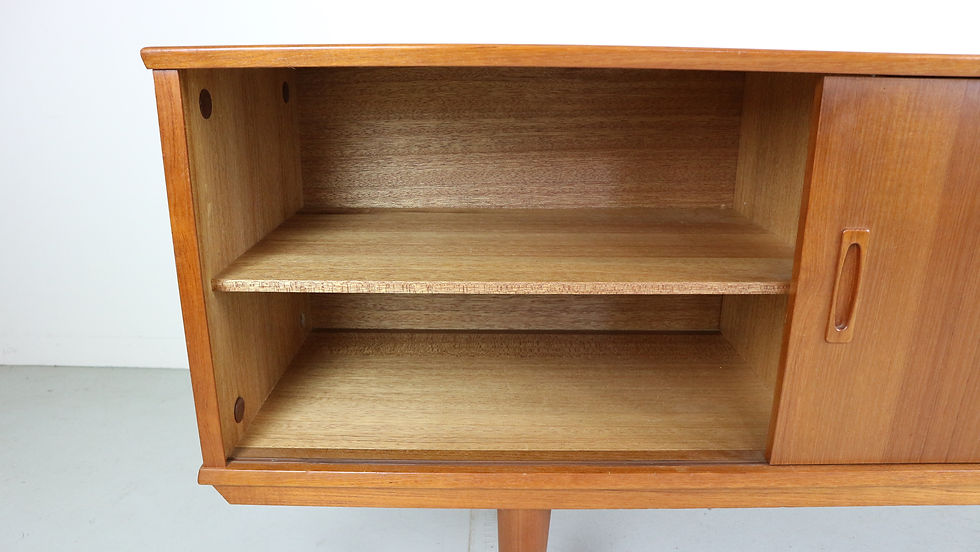 Thumbnail: Danish Teak Sideboard, Sliding Doors, 1960s