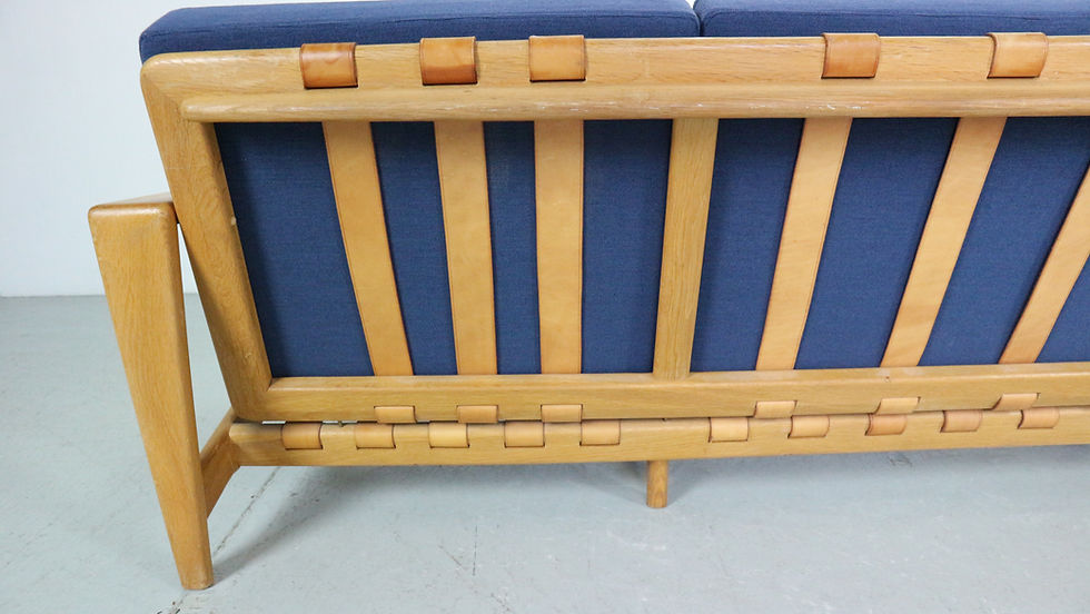 Thumbnail: Svante Skogh Swedish model  "Bodö" Oak 3, 5 Seater Sofa for Säffle Möbler, 1950