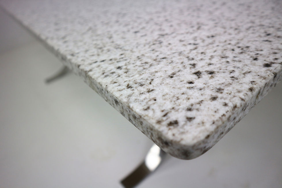Thumbnail: Milo Baughman Attributed Granite and Chrome Coffee Table