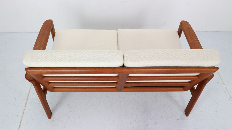 Thumbnail: Danish Teak Two-Seat Sofa "Borneo" by Sven Ellekaer for Komfort, 1960s