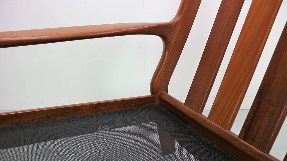 Thumbnail: Danish teak high-back lounge chair by Juul Kristensen for Glostrup 1960s
