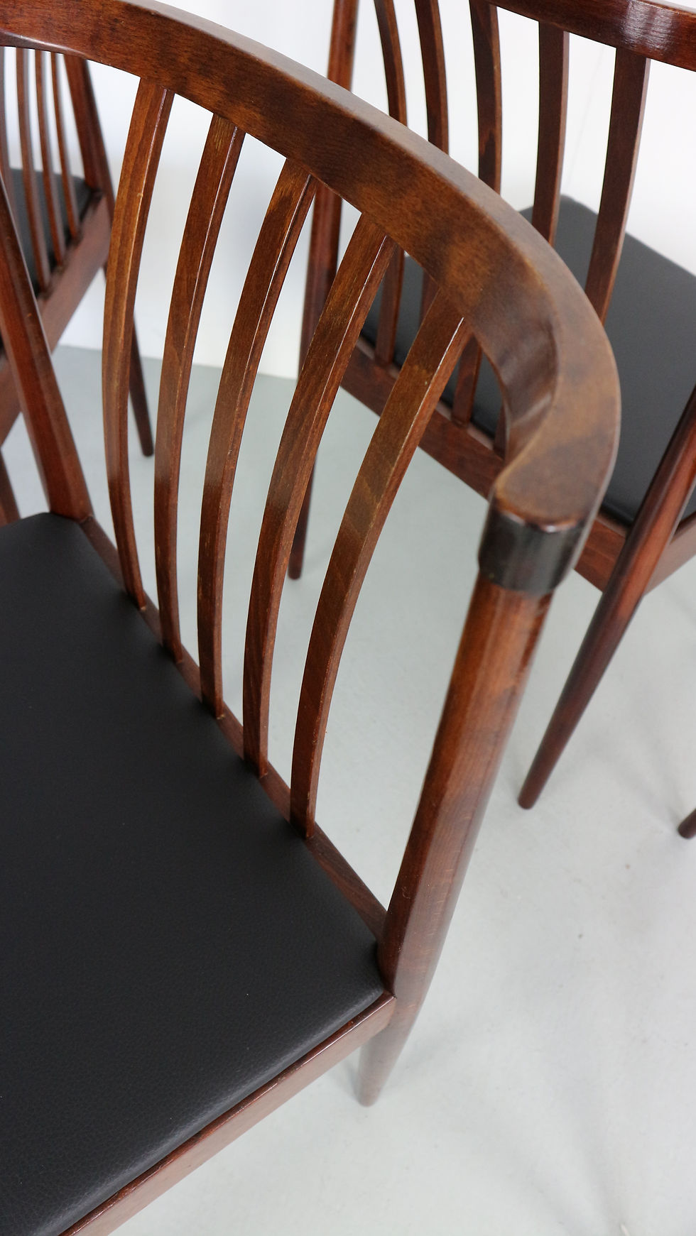 Thumbnail: set of 4 Casala solid rosewood dining-room chairs, 1960s