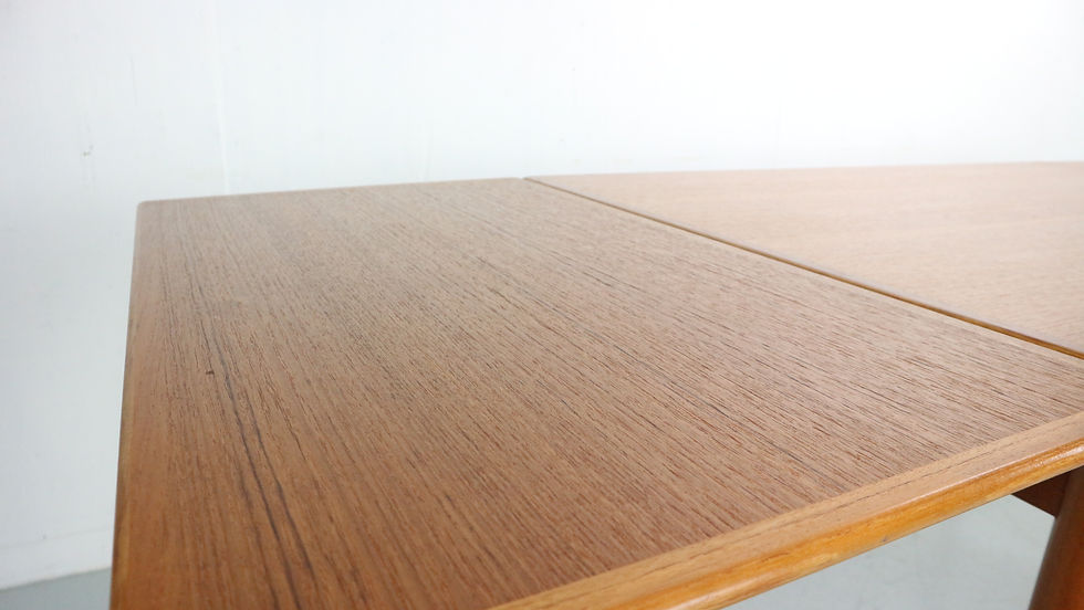 Thumbnail: Mid-Century Danish Design Extendable Teak Dining Table, 1960s