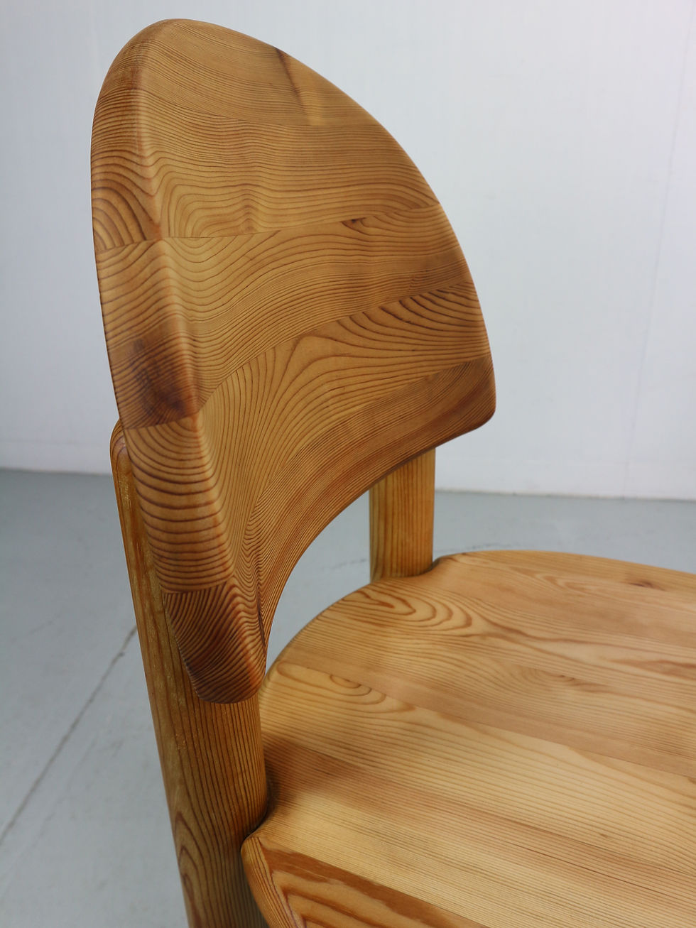 Thumbnail: Set of solid Pine Midcentury Dining Chairs by Rainer Daumiller