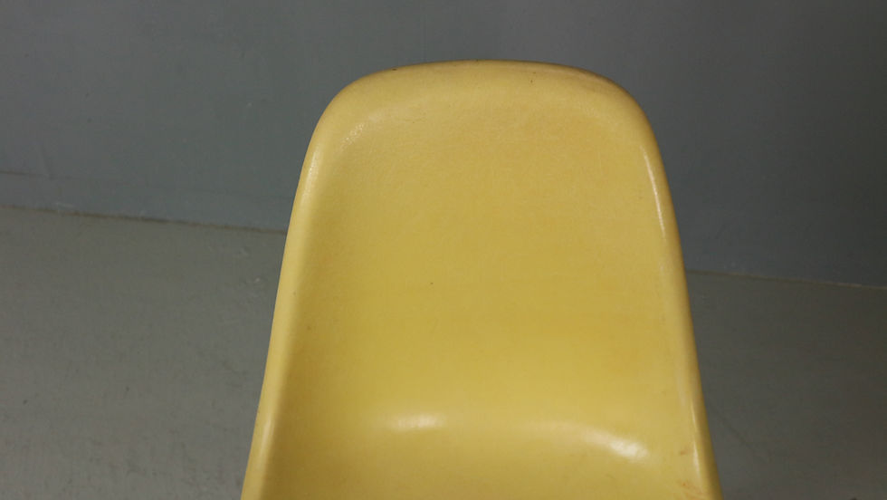 Thumbnail: Charles & Ray Eames "La Fonda" Light Yellow Fiberglass Chairs Herman Miller