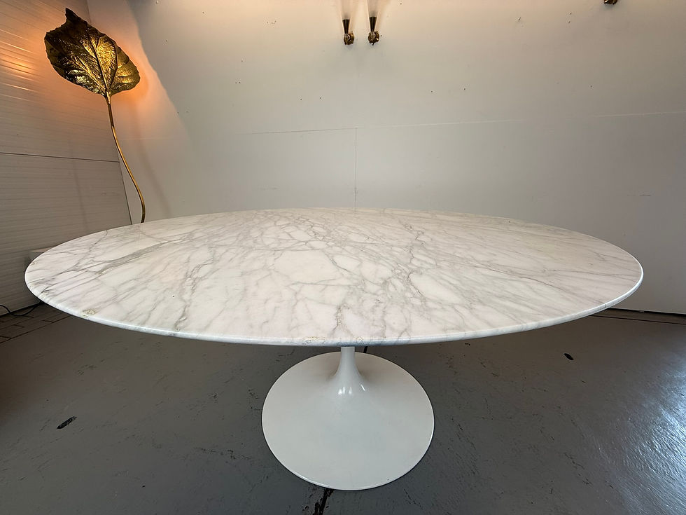 Thumbnail: Eero Saarinen Knoll marble dining table 1970
