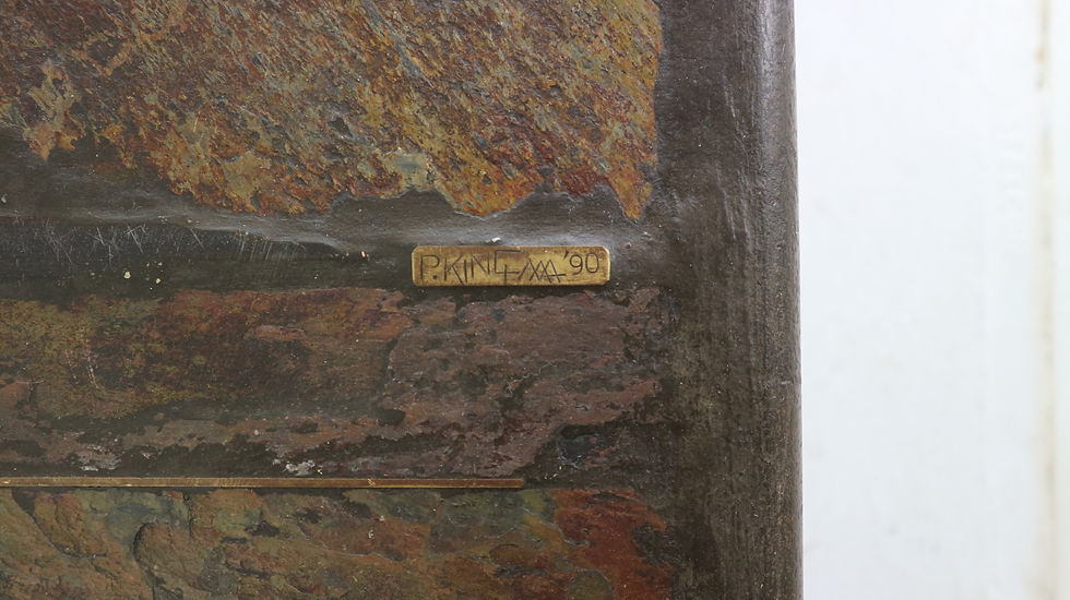 Thumbnail: Brutalist Paul Kingma One-Off Artwork Stone & Brass Coffee Table, 1990 Holland