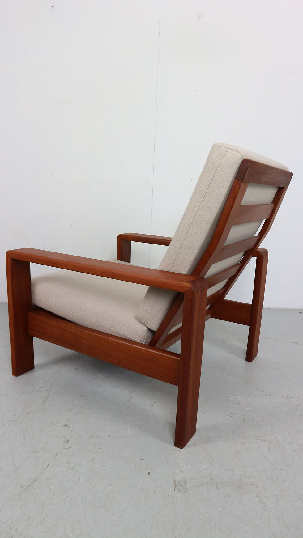 Thumbnail: Easy Chair in Teak from EMC Møbler, Denmark 1960s, Newly Upholstered