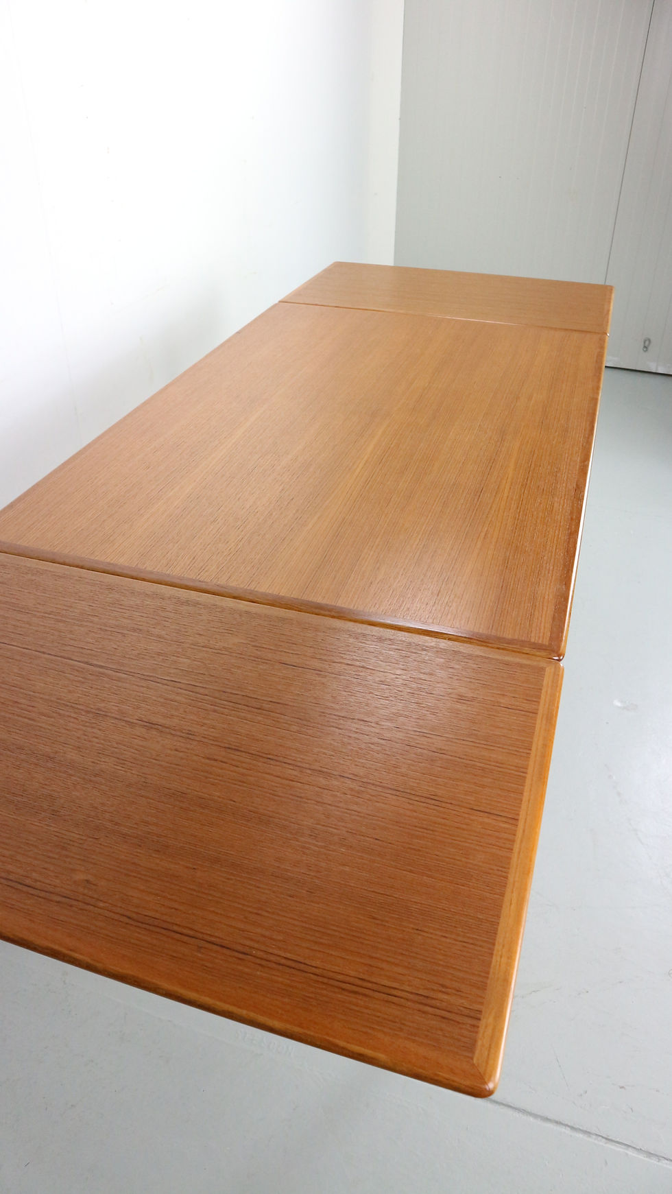 Thumbnail: Mid-Century Danish Design Extendable Teak Dining Table, 1960s