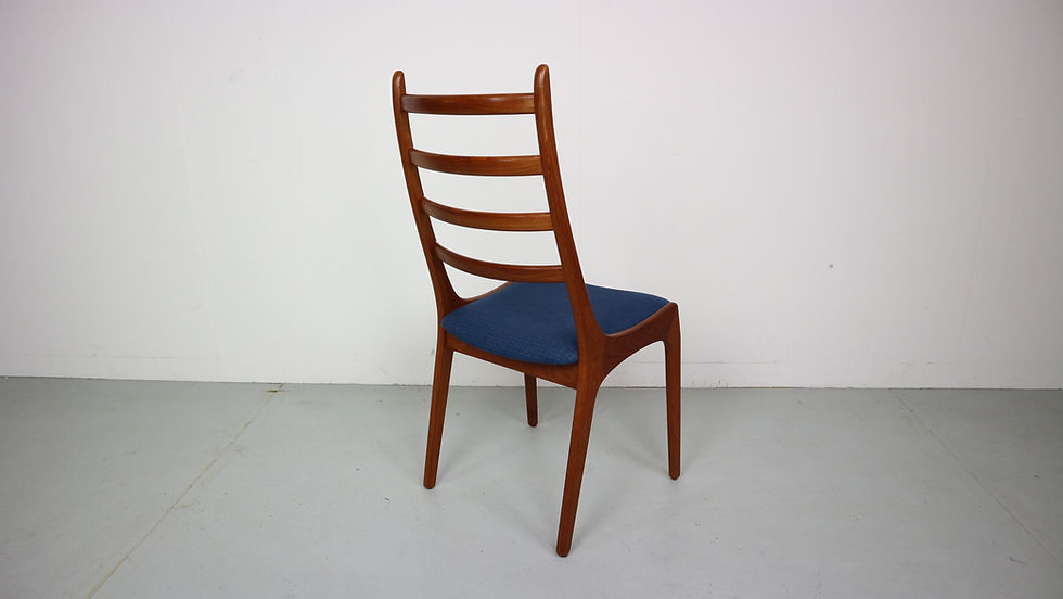 Thumbnail: 6 Danish Modern Teak Ladder Back Dining Chairs by Kai Kristiansen, 1960s