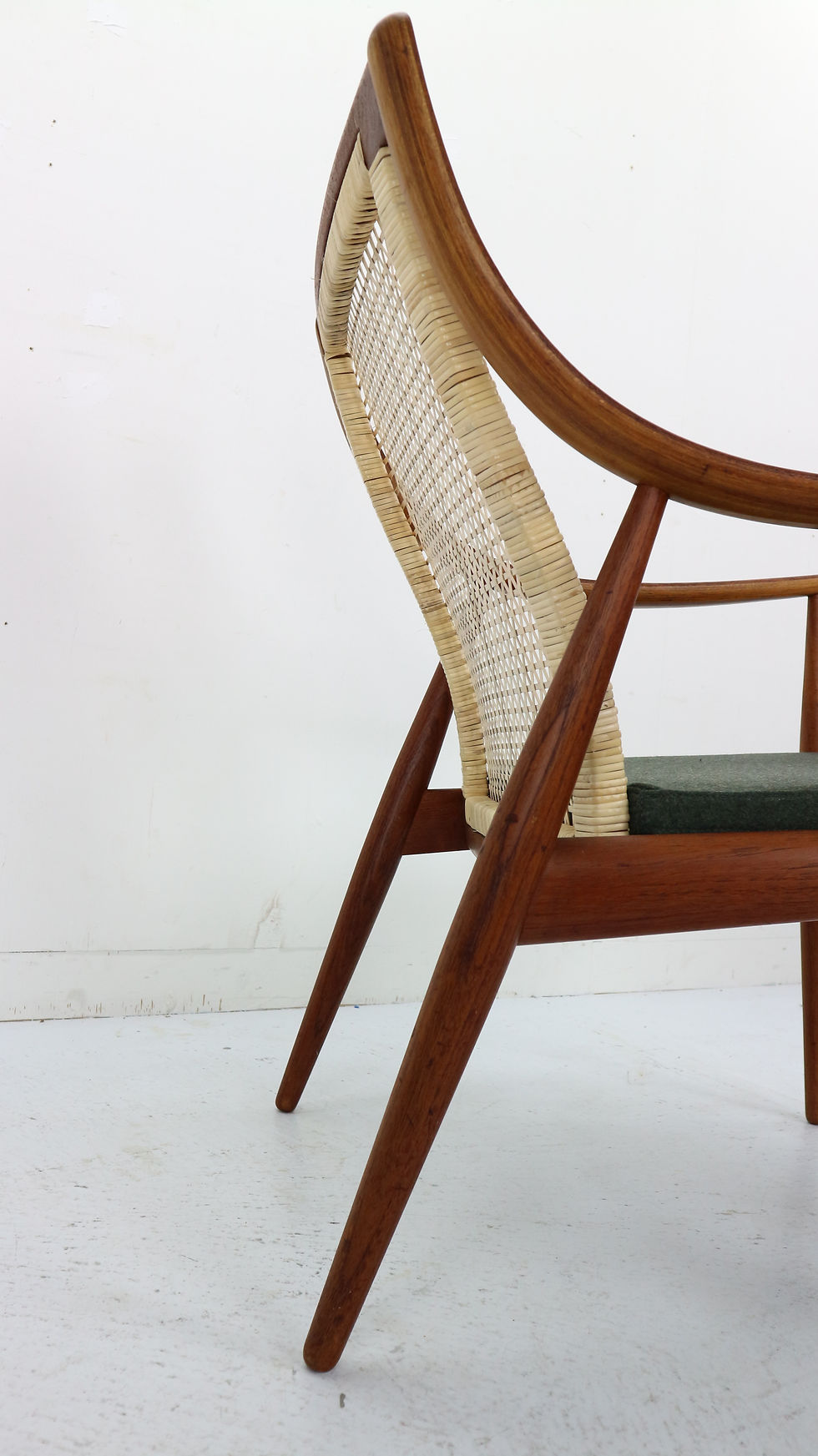 Thumbnail: Set Of 2 Peter Hvidt& Orla Mølgaard-Nielsen FD146 Cane Back Easy Chairs, Denmark