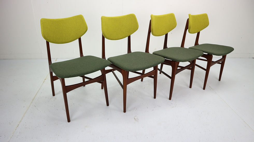 Thumbnail: Set of 4 Teak Dining Chairs Hamar by Louis Van Teeffelen for Wébé, 1960s