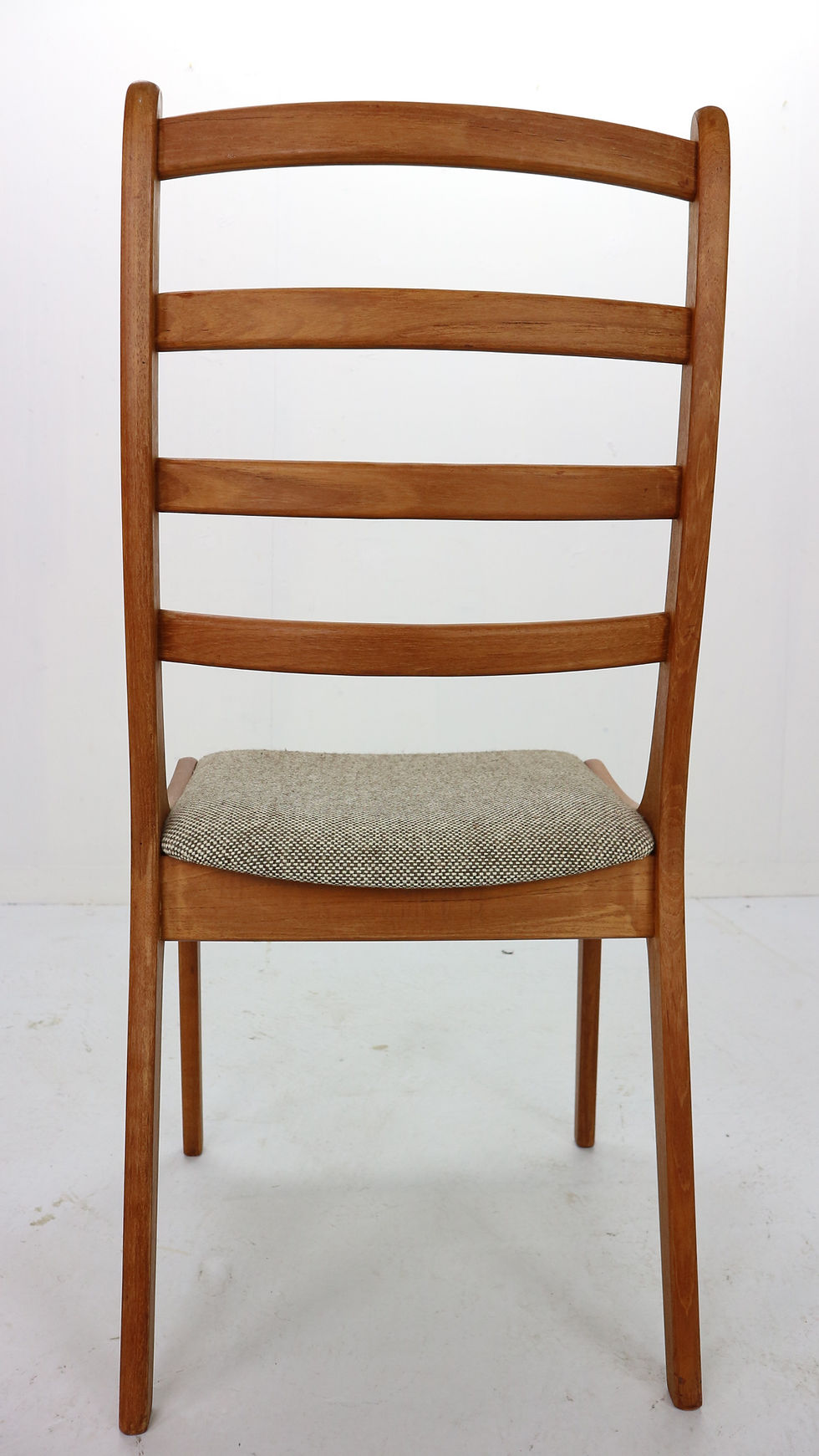 Thumbnail: Kai Kristiansen Set of Six Teak Ladder Dining Chairs, 1960s, Denmark