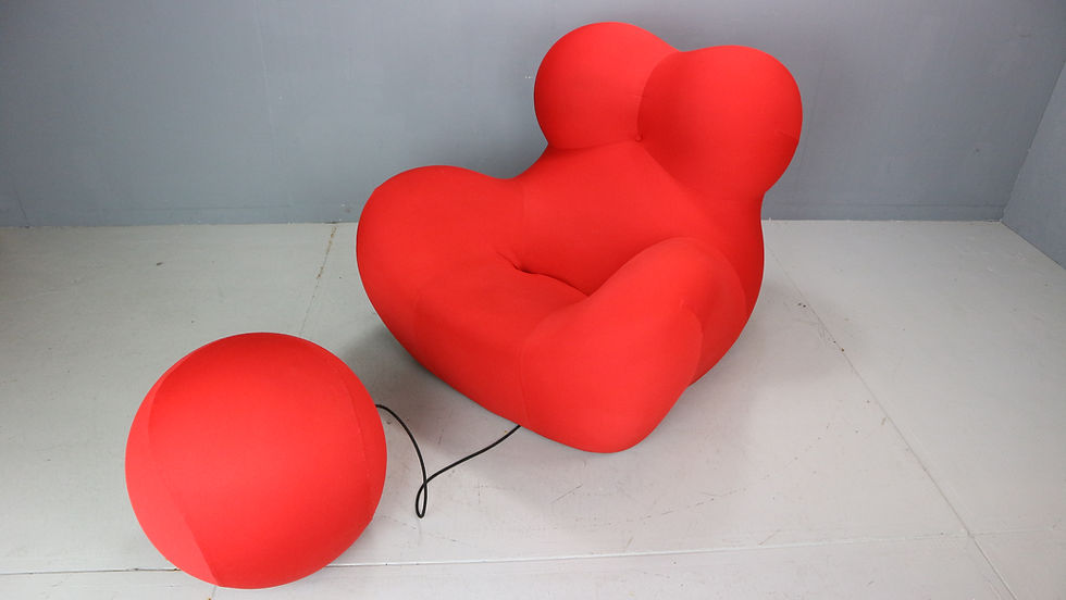 Thumbnail: "Big Mama" Up 5+6 Chair and ottoman By Gaetano Pesce For B&B Italia