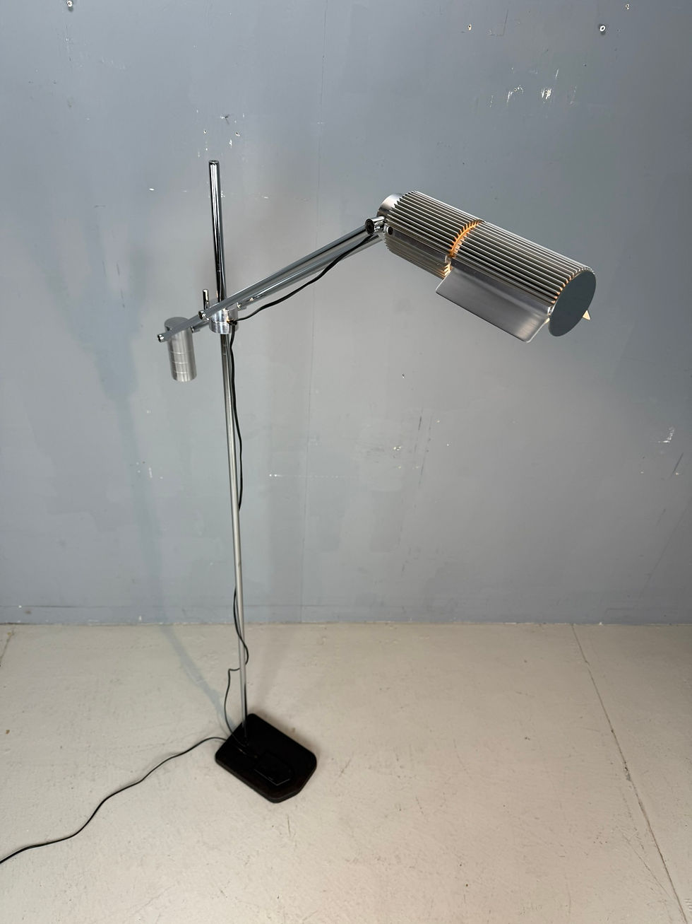 Thumbnail: Haloprofil 8008 floorlamp by Viktor Frauenknecht for Swiss Lamps 1970s