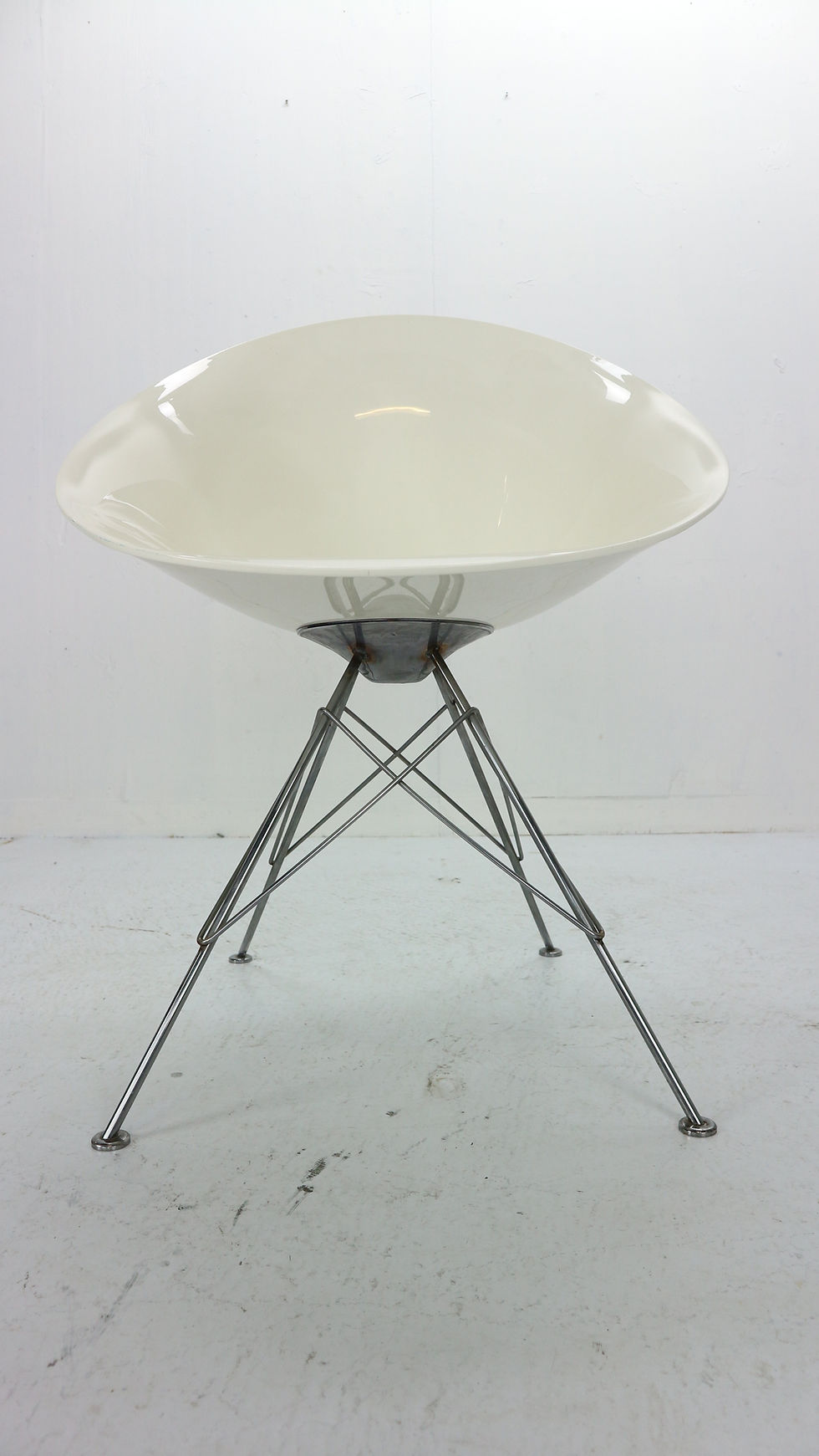 Thumbnail: Philippe Starck for Kartell White Lucite "Eros" Italian Chairs, Quantity 9