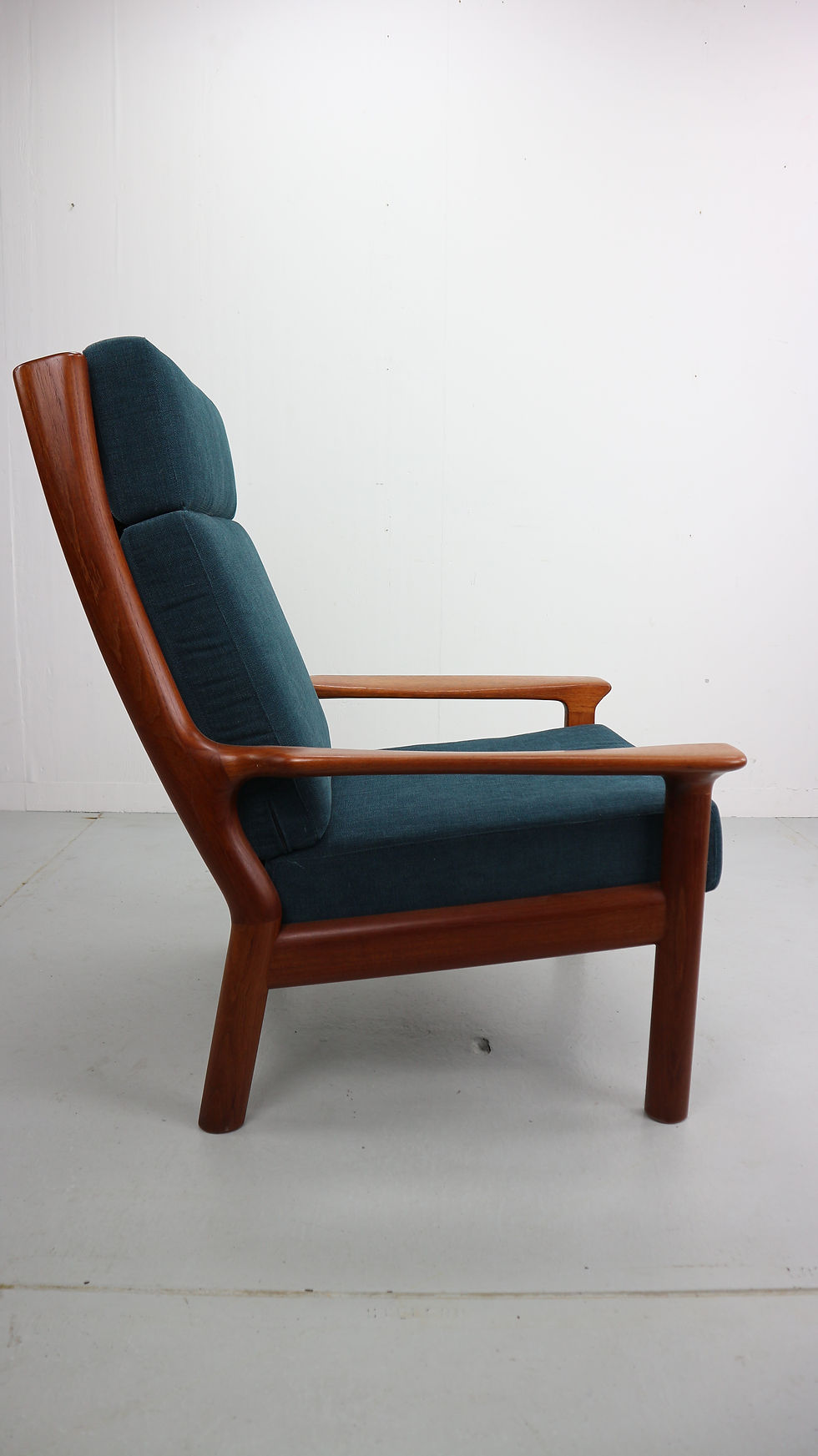Thumbnail: Danish teak high-back lounge chair by Juul Kristensen for Glostrup 1960s