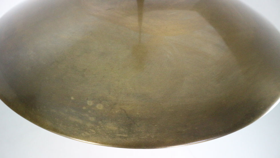 Thumbnail: Florian Schulz Patinated Brass Pendant  'Onos 55' Counterweight, 1960s