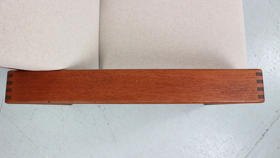 Thumbnail: Easy Chair in Teak from EMC Møbler, Denmark 1960s, Newly Upholstered