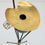 Thumbnail: French Modernist Standing Tripod Brass Ashtray , 1950s