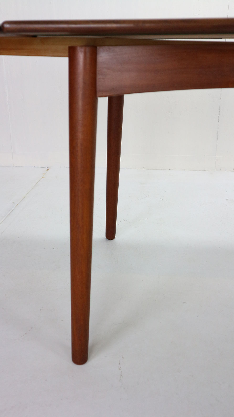 Thumbnail: Mid-Century Modern Danish Design Extendable Teak Dining Table, 1960s