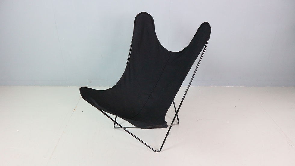 Thumbnail: BKF Butterfly Chair by Jorge Hardoy-Ferrari for Knoll, 1960s incl. Sheepskin