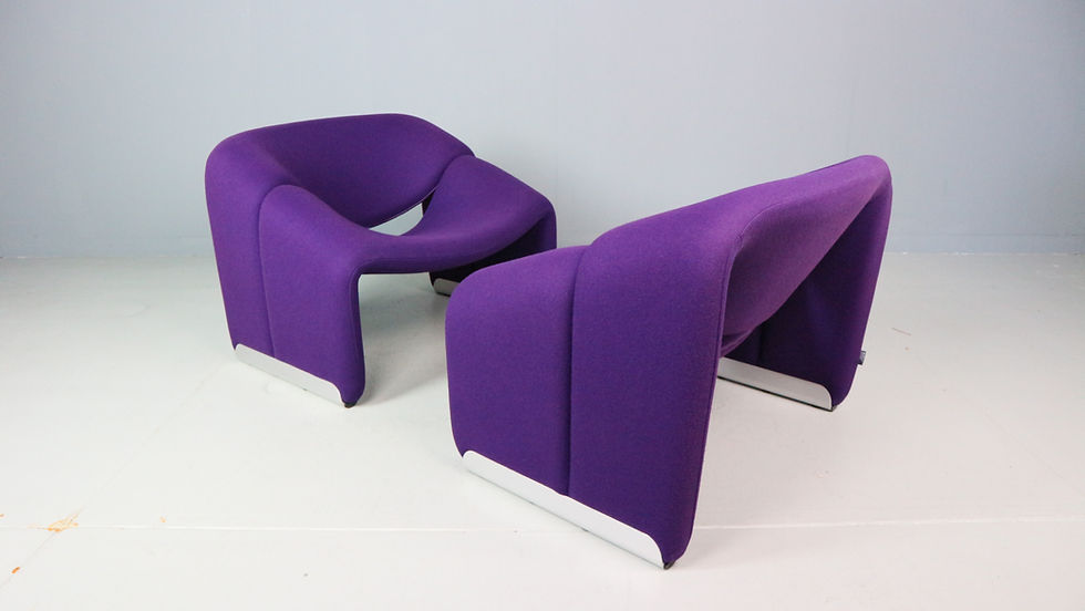 Thumbnail: Set of two Artifort F598 Groovy Armchair by Pierre Paulin, M-Chair