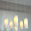 Thumbnail: Large Opaline Glass Chandelier Pendant, Netherlands, 1950s