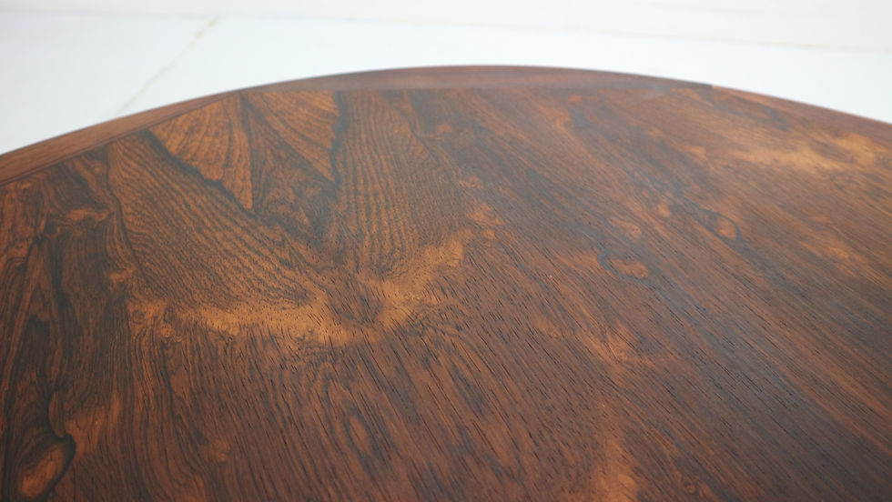 Thumbnail: Midcentury Round Coffee Table in Rosewood, 1960s Netherlands