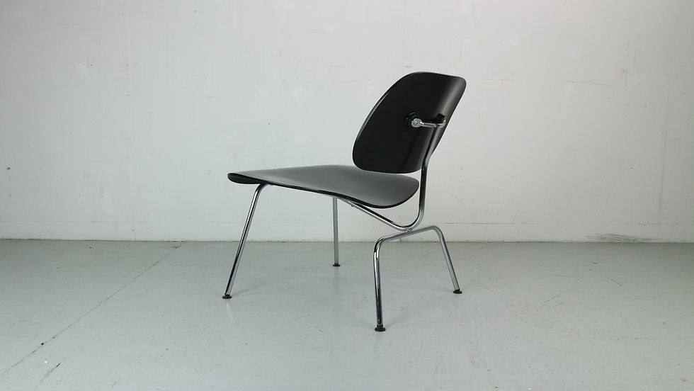 Thumbnail: Charles & Ray Eames Black Original Plywood Group LCM Chair for Vitra, 1999