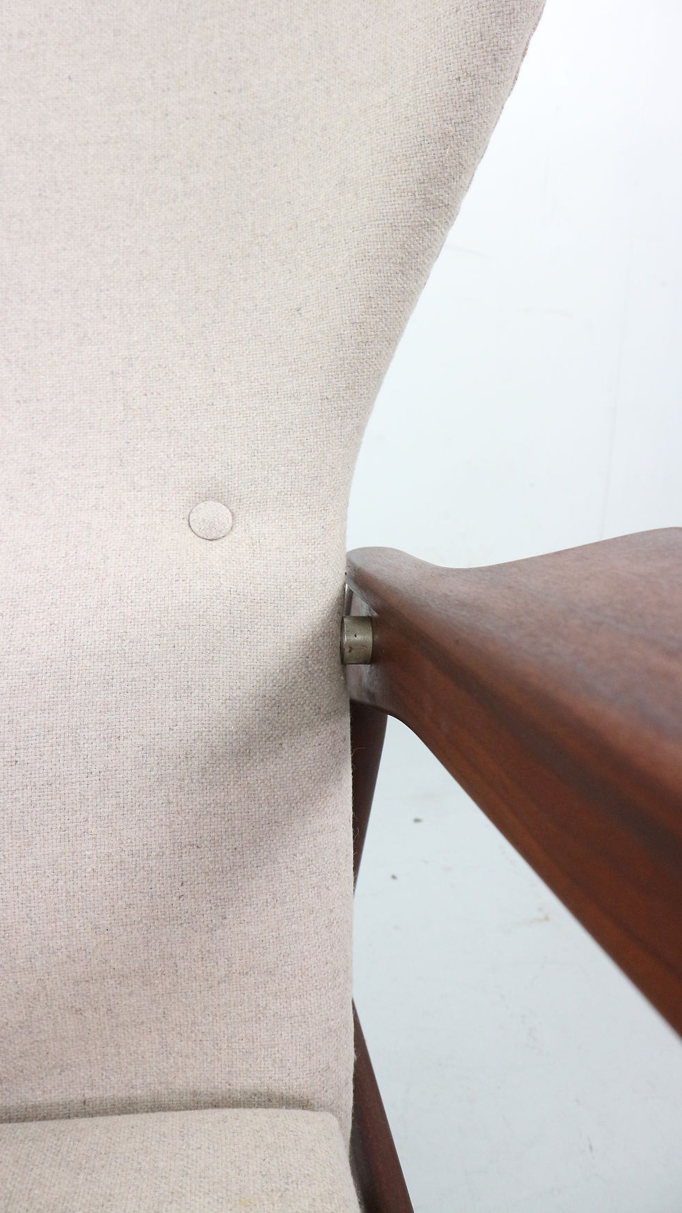 Thumbnail: Danish Adjustable Wingback Lounge Chair in Teak, by Ib KOFOD LARSEN