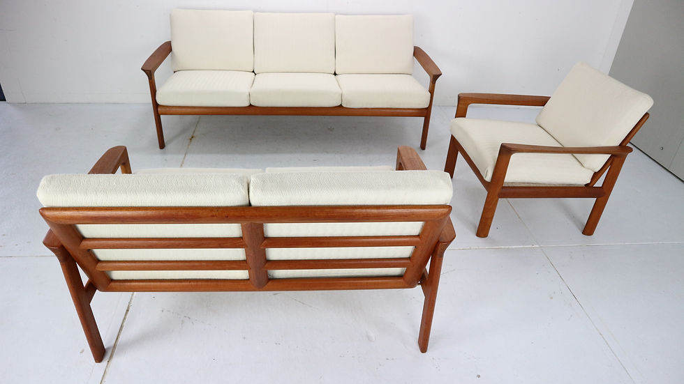 Thumbnail: Danish Design Living Room Set "Borneo" By Sven Ellekaer For Komfort, 1960s