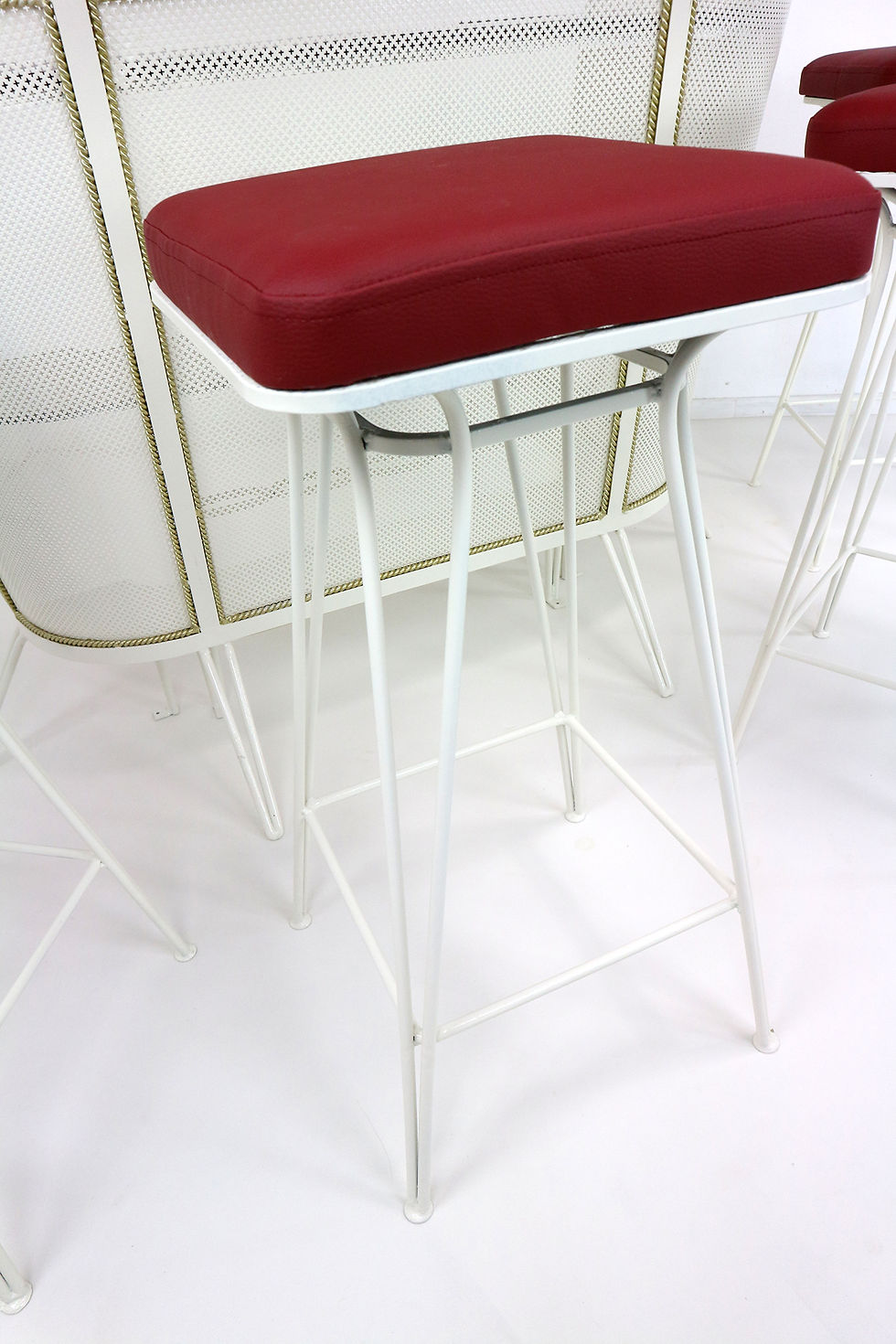 Thumbnail: French 1950s Metal Perforated Cocktail Bar in the Style of Mategot
