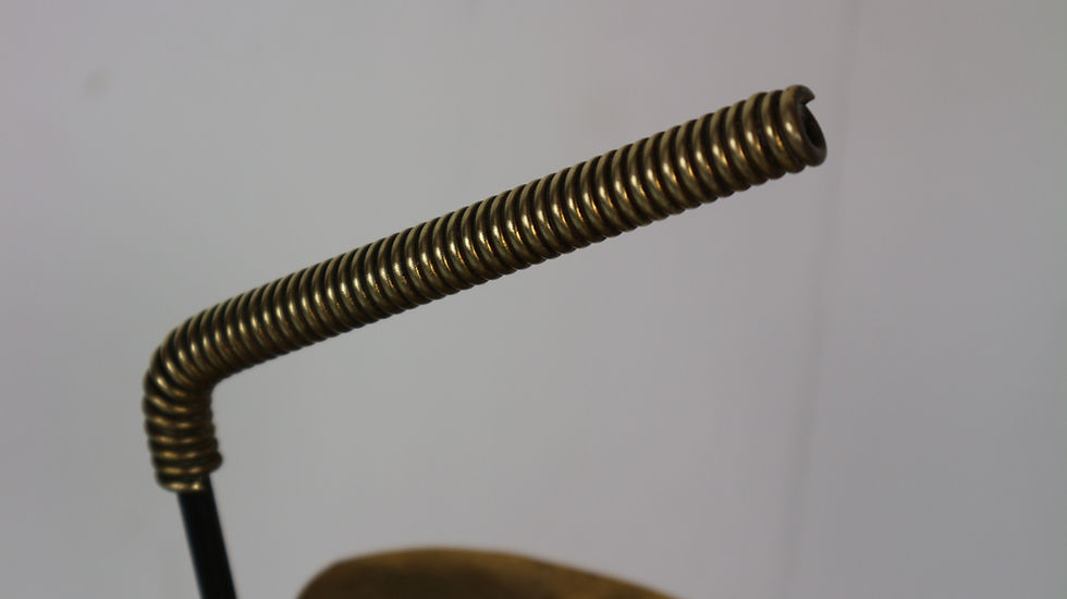 Thumbnail: French Modernist Standing Tripod Brass Ashtray , 1950s