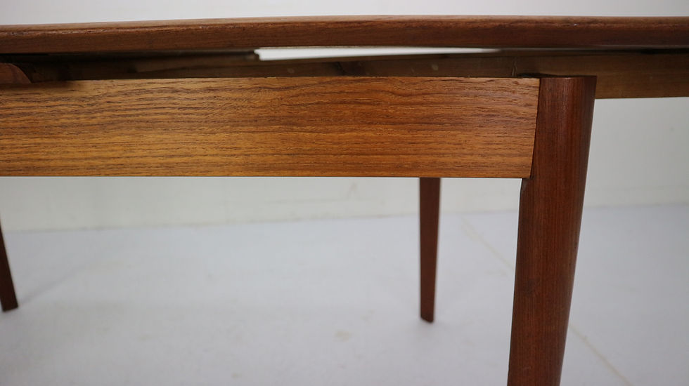Thumbnail: Danish Design Teak Extendable Dining Table for Ellegaards Møbelfabrik, 1960s