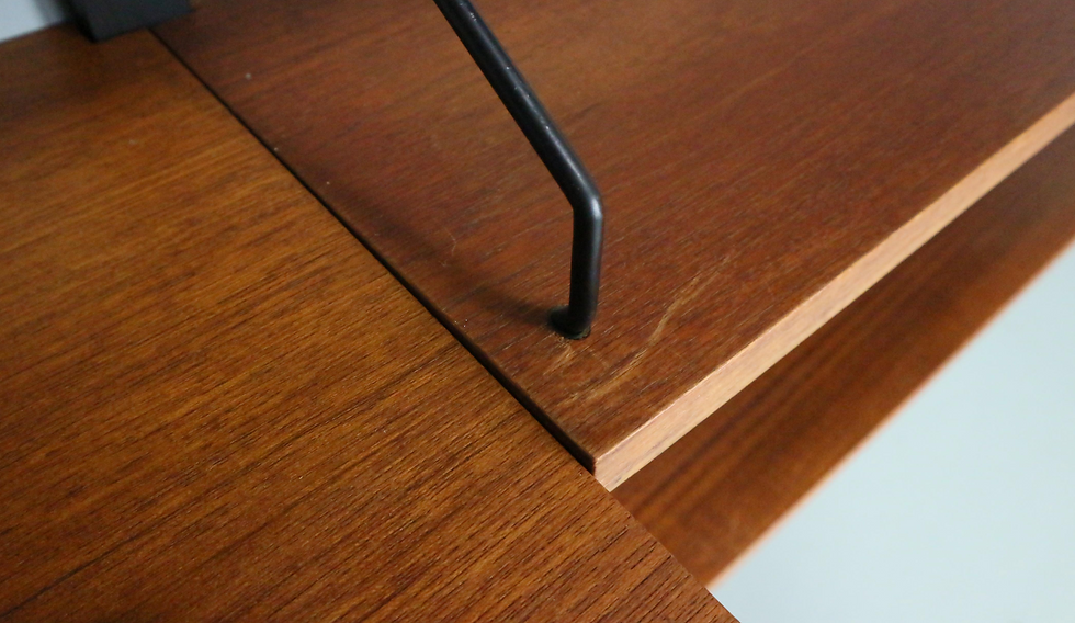 Thumbnail: Poul Cadovius Royal System Danish Modern Teak Wall Unit Shelving, 1960